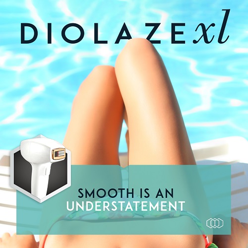 DiolazeXL feet model and slogan